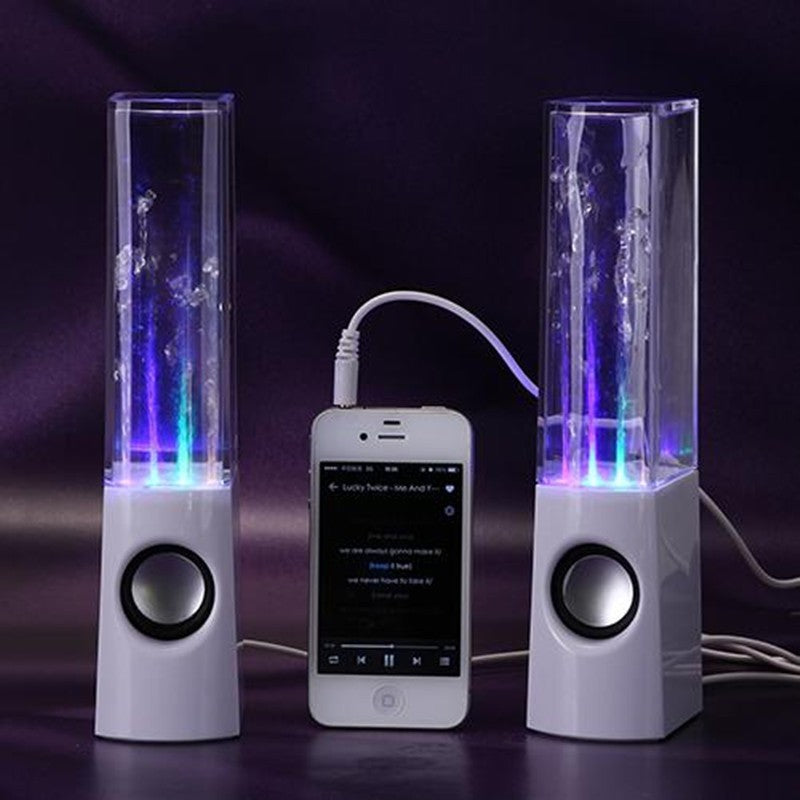 Altavoz de agua danzante inalámbrico con luz LED, altavoz de fuente para fiestas en casa