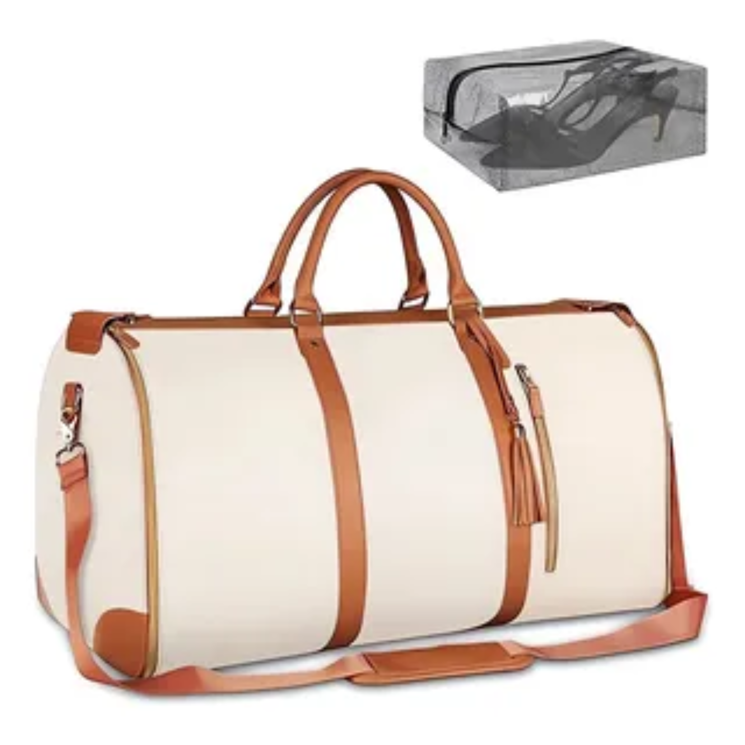 Bolso simil cuero extensible