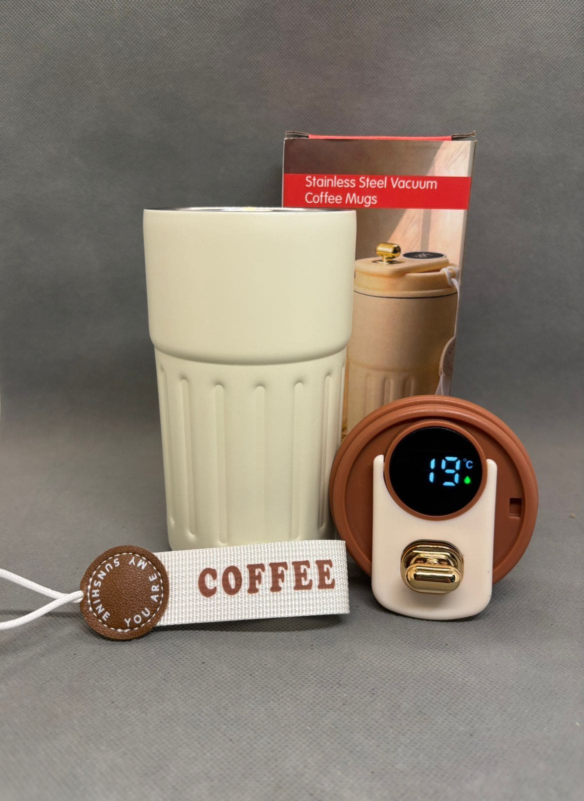 Vaso Cafe Digital Copo Vacuum 460ml