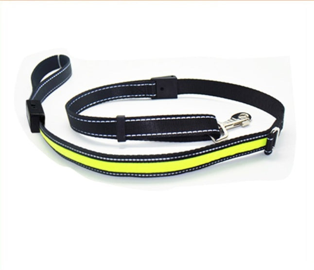 Collar fluorescente y LED para perros.