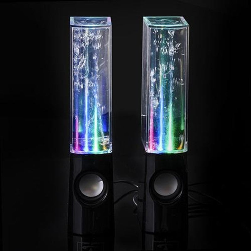 Altavoz de agua danzante inalámbrico con luz LED, altavoz de fuente para fiestas en casa