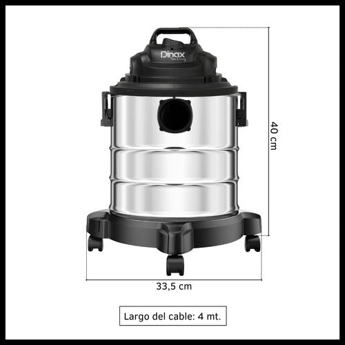 Aspiradora Sopladora 3 En 1 De Tacho Capacidad 20lts 1300w