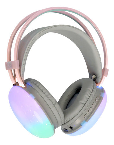 Auriculares Gamer Bluetooth Con Luz Led Rgb Inalámbricos