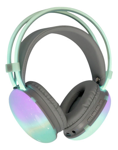 Auriculares Gamer Bluetooth Con Luz Led Rgb Inalámbricos