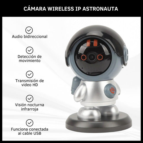 Cámara De Seguridad Wifi Hd Llamada Bidireccional Wireless