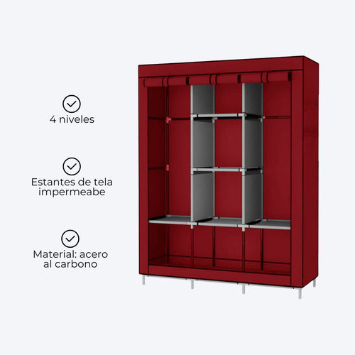 Armario Portátil Organizador De Ropa Guardarropa Placard