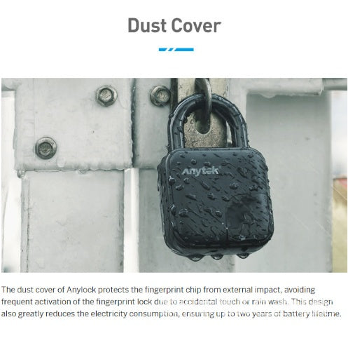 Candado de huella dactilar L3 resistente al agua Smart Lock