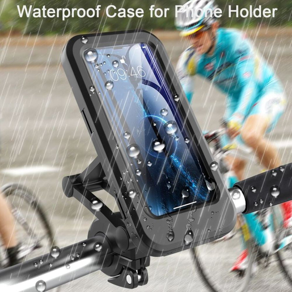 Soporte impermeable para teléfono móvil para bicicleta y motocicleta, funda impermeable, plegable, con soporte de navegación, bolsa impermeable.