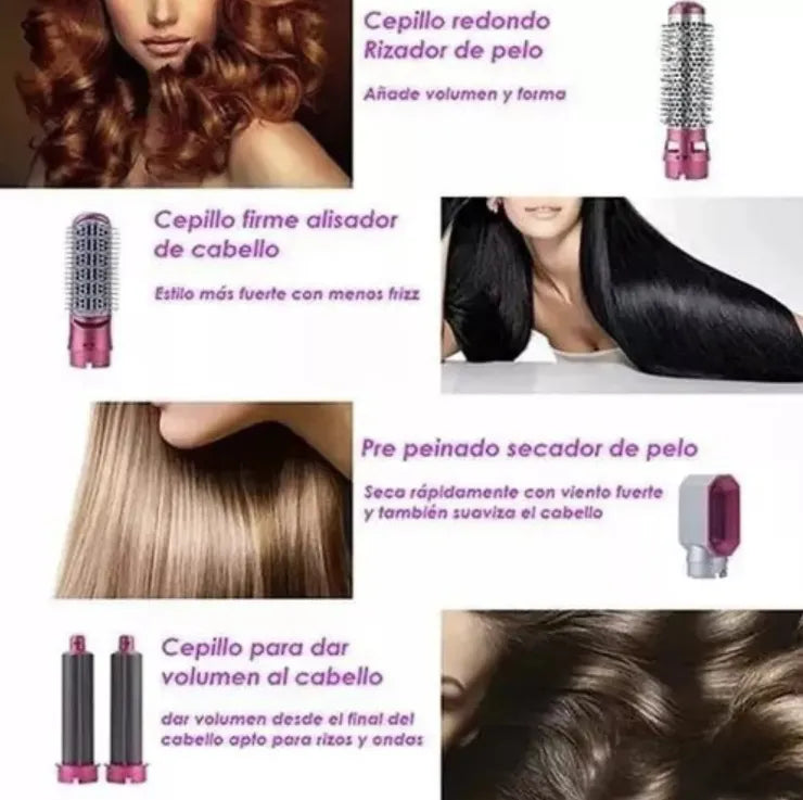 Cepillo 5 En 1 Secador/modelador