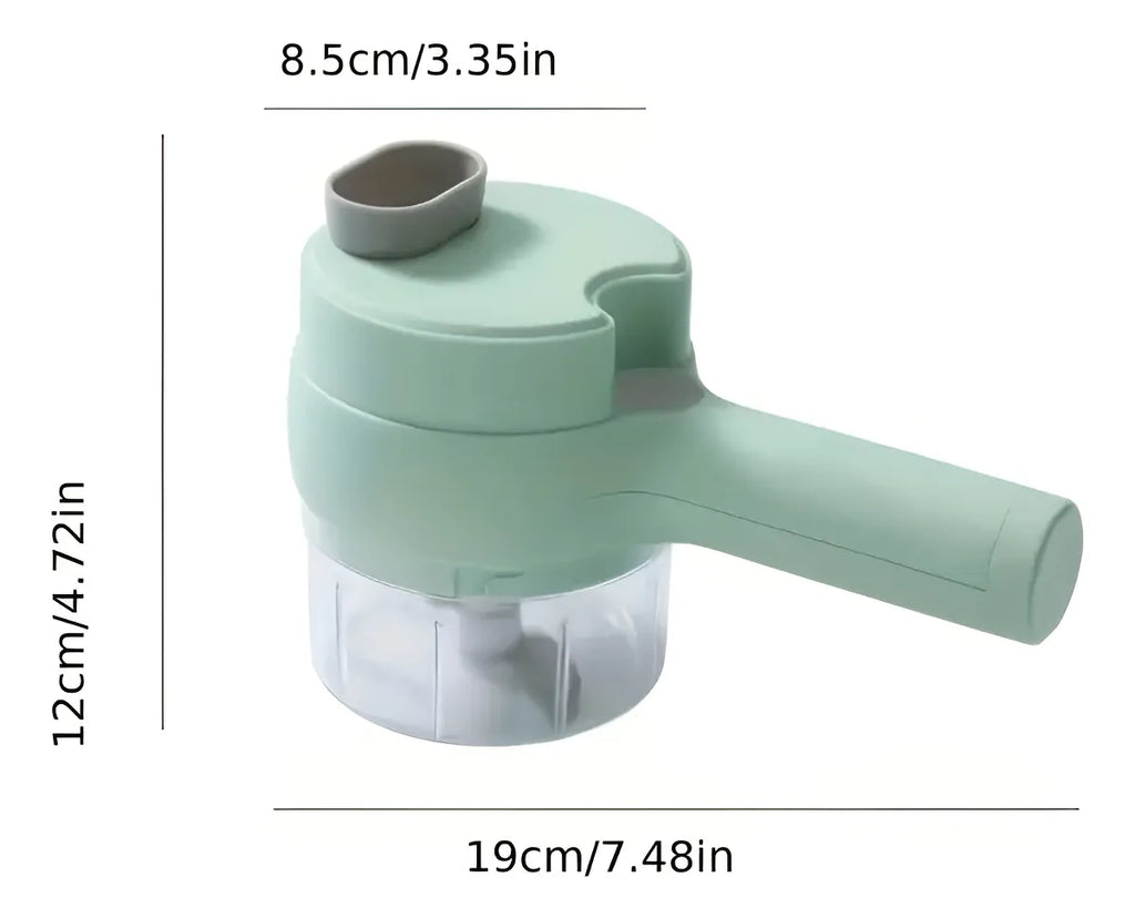 Triturador Vegetales Cortador Picador Eléctrico Usb 2 En 1