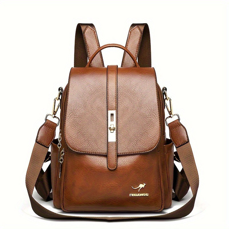 Mochila sencilla para mujer, ideal para ir al trabajo, con gran capacidad.