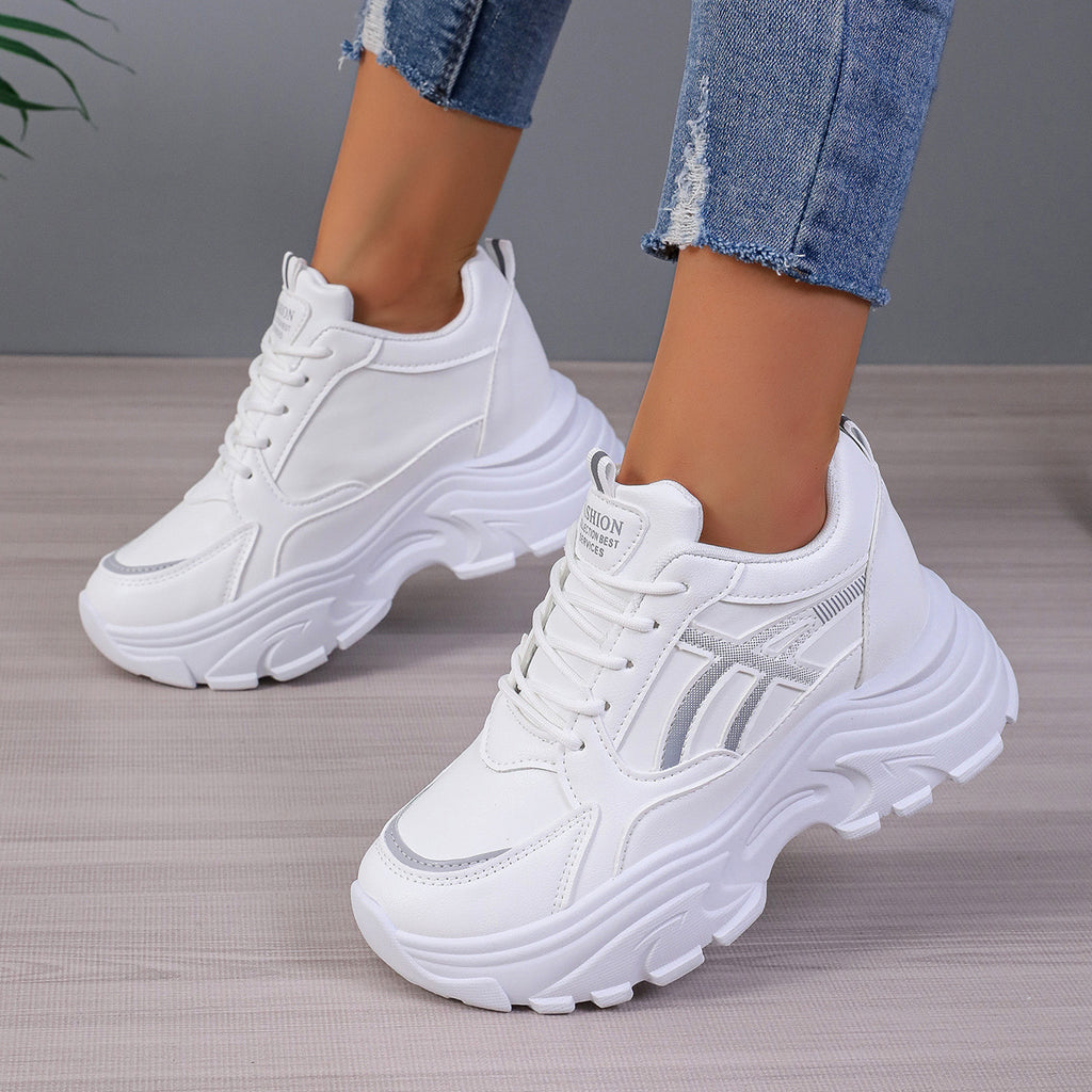 Zapatos de plataforma ligeros con cuña para mujer
