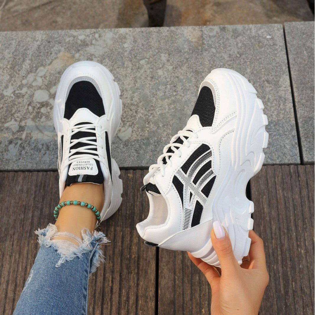 Zapatos de plataforma ligeros con cuña para mujer