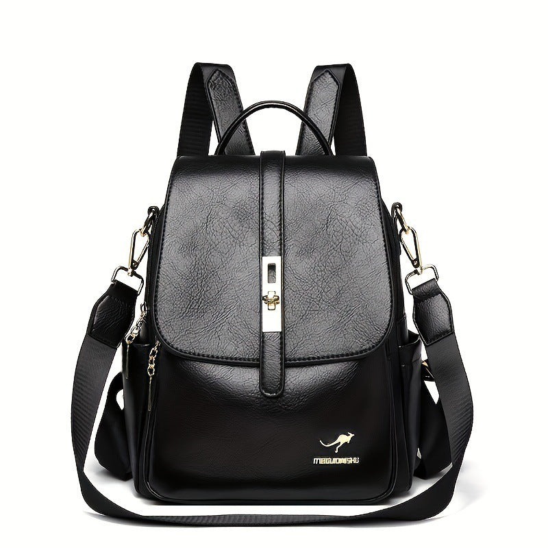 Mochila sencilla para mujer, ideal para ir al trabajo, con gran capacidad.