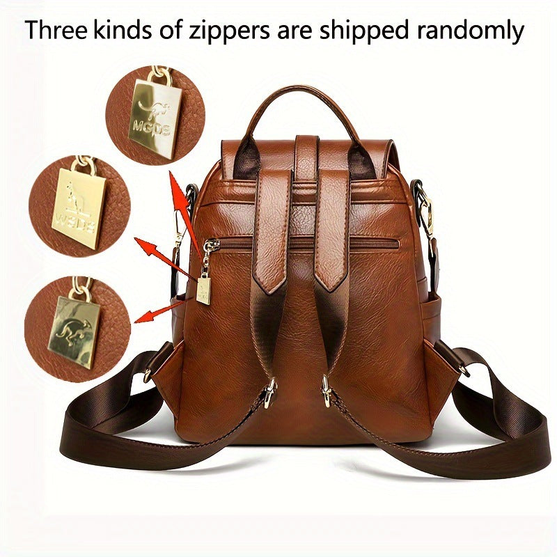 Mochila sencilla para mujer, ideal para ir al trabajo, con gran capacidad.