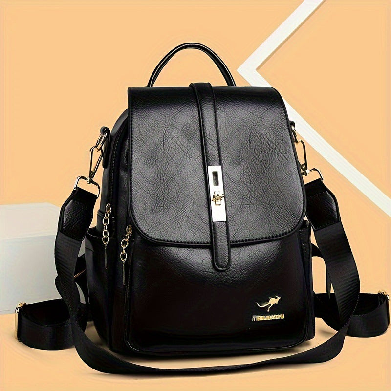 Mochila sencilla para mujer, ideal para ir al trabajo, con gran capacidad.
