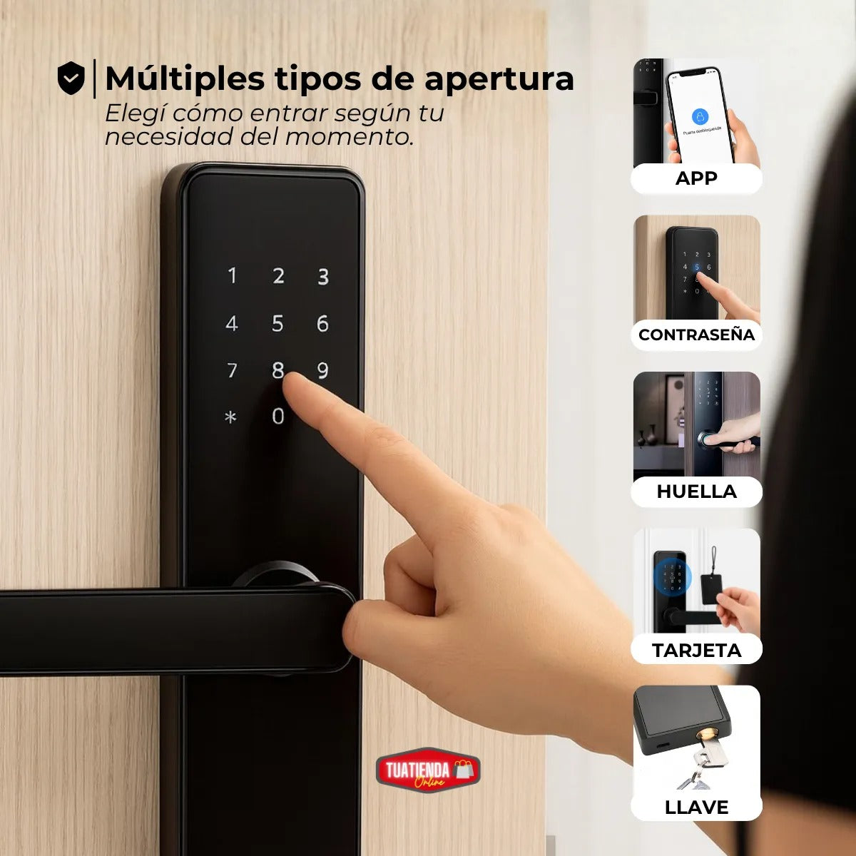 Cerradura Digital Inteligente Electrónica Con Huella App