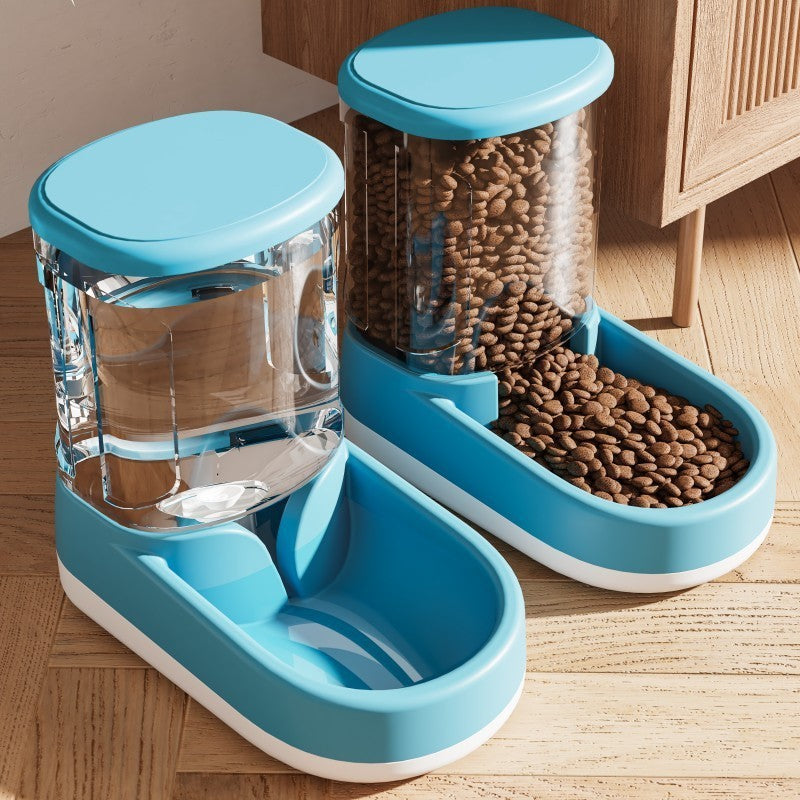 Fuente de agua más comedero automático para mascotas