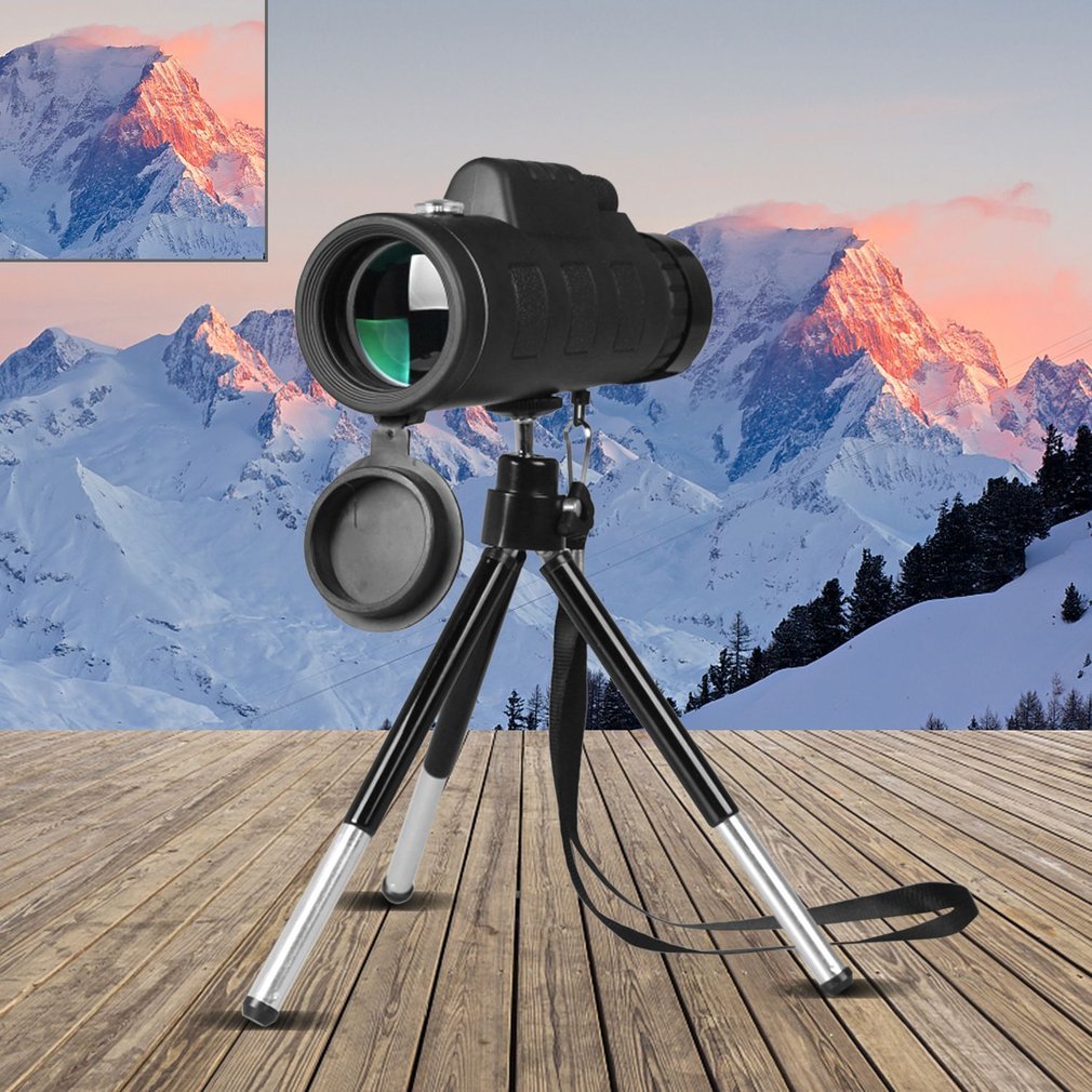 Telescopio monocular con zoom y brújula. Compatible con Apple
