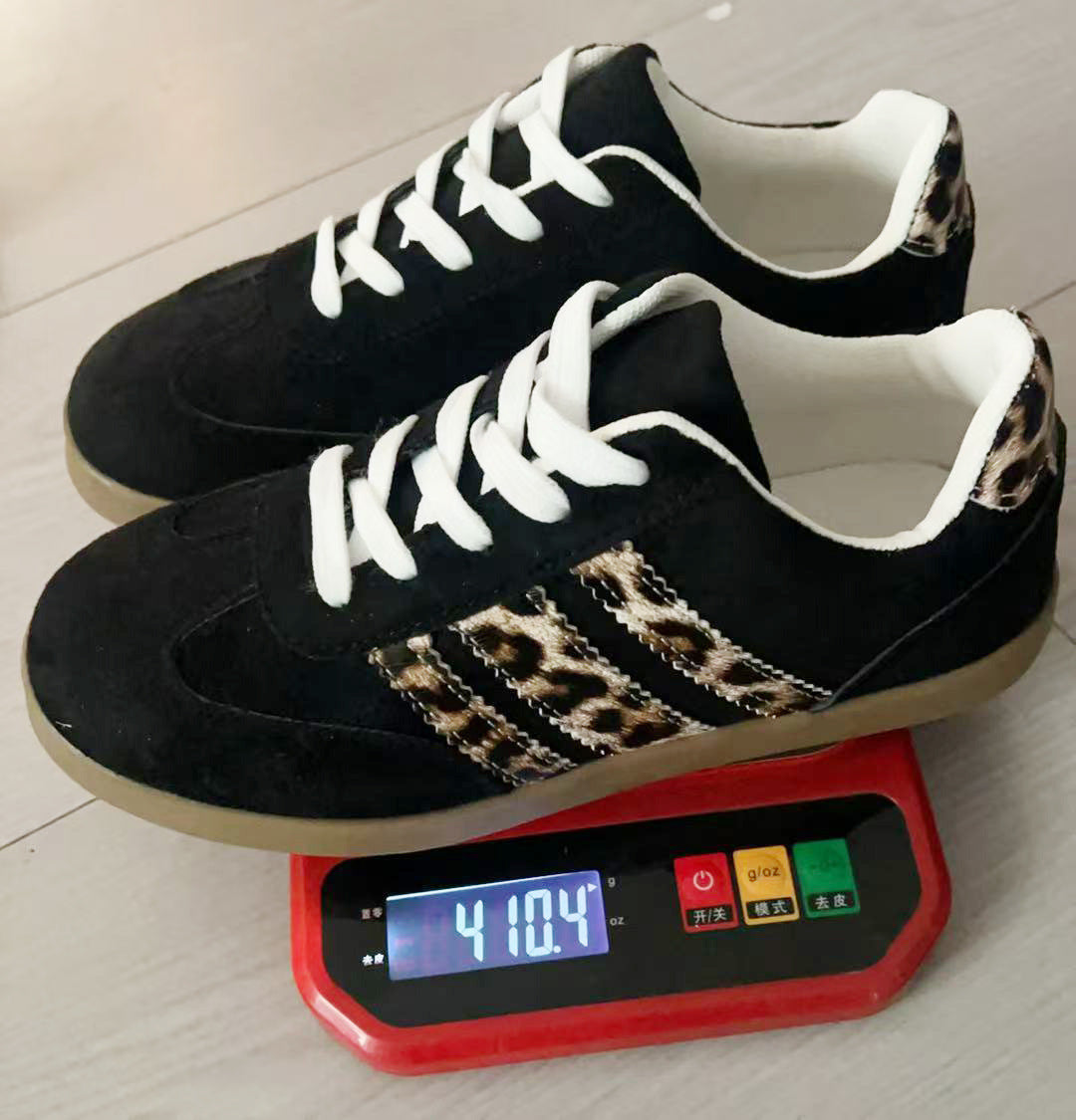 Zapatillas casuales versátiles con estampado de leopardo vintage
