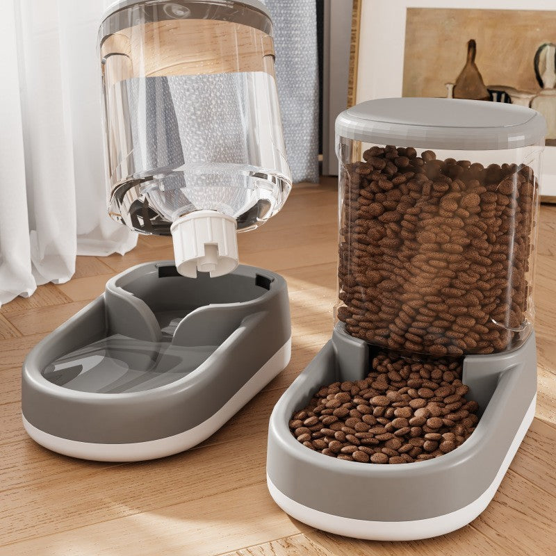 Fuente de agua más comedero automático para mascotas