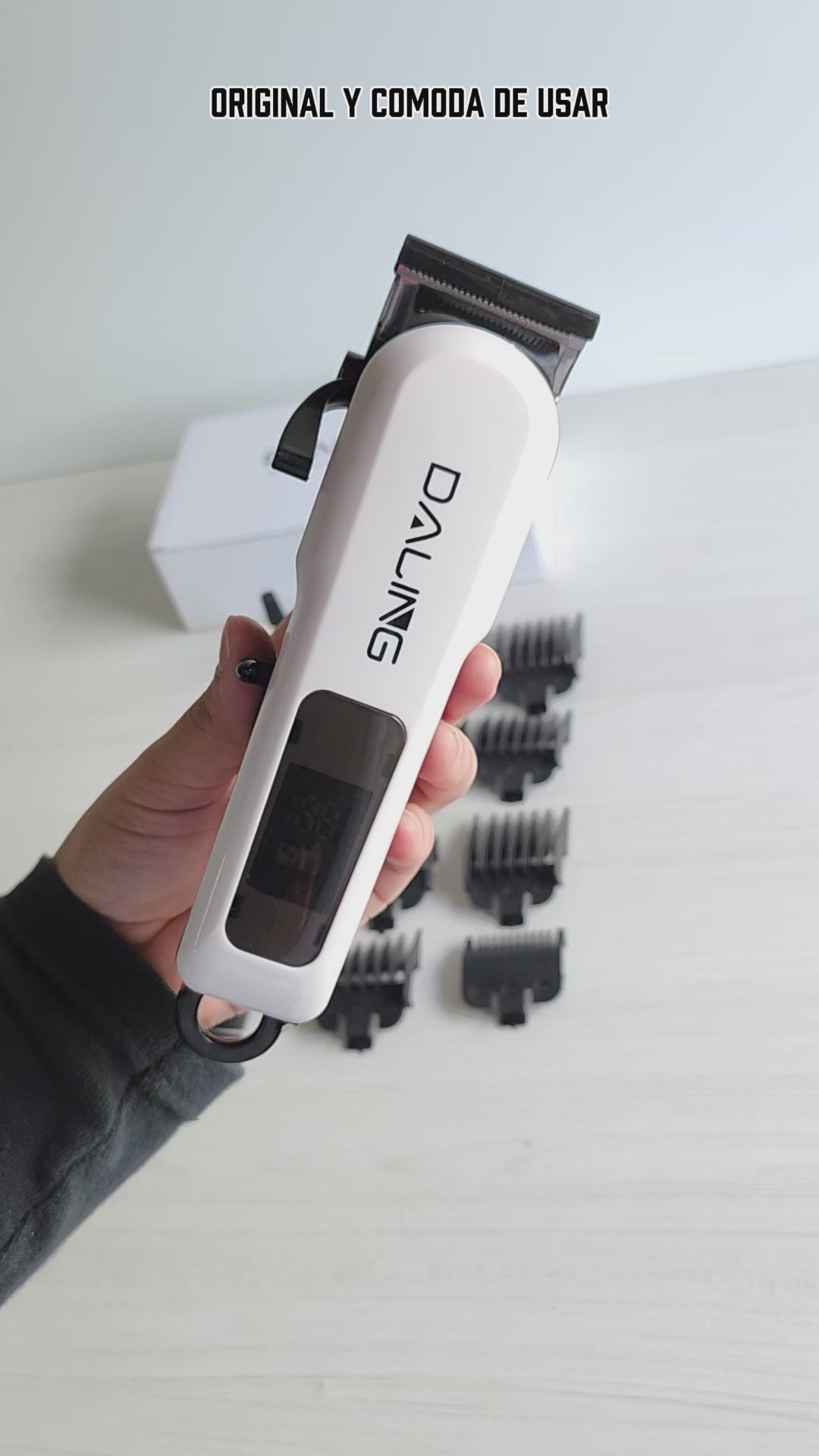 Cortadora De Pelo Máquina Cortar Cabello Barba Inalámbrica