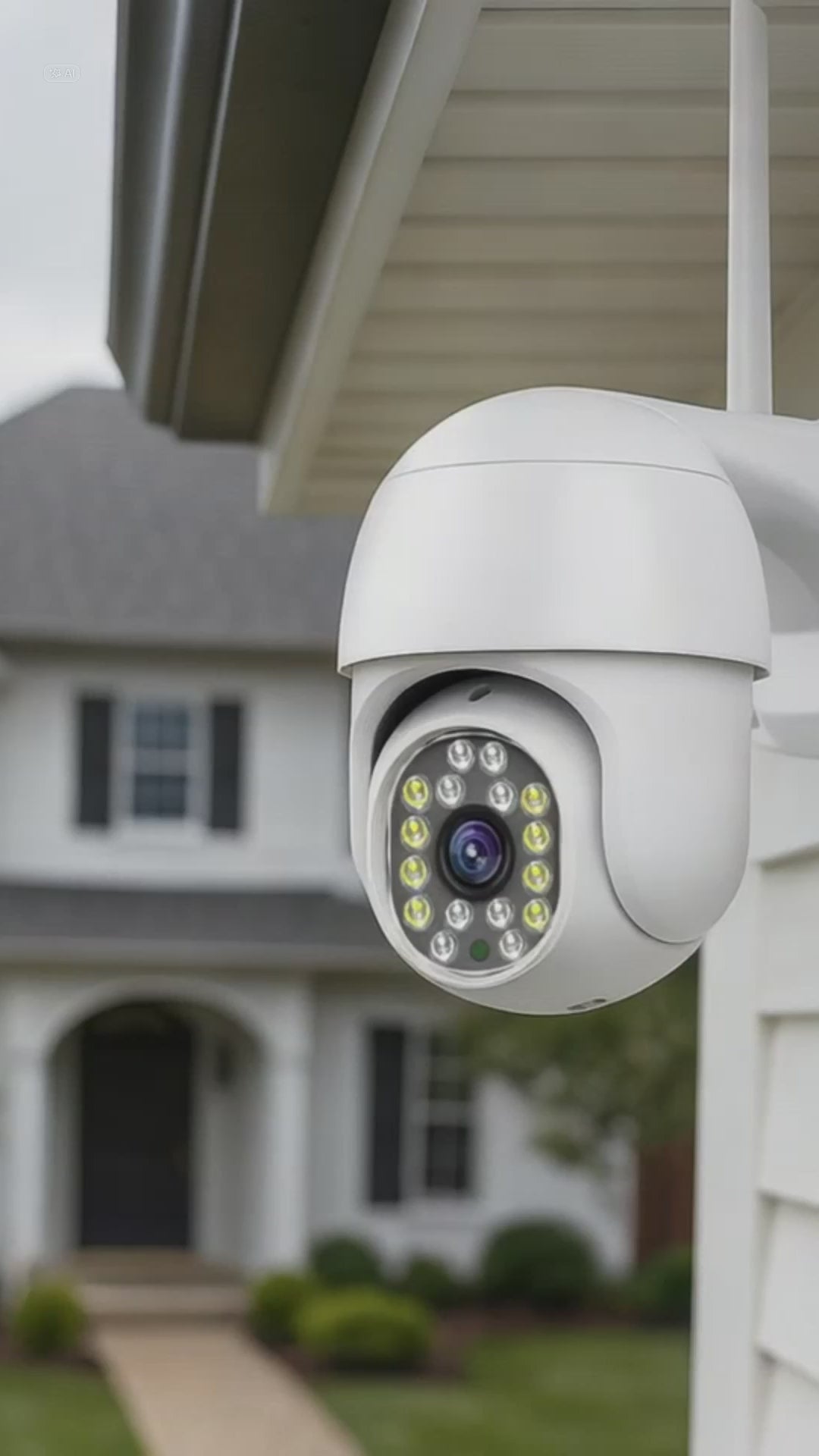 Cámara De Seguridad 1080p Ip66 Domo Ptz 360 Exterior Wifi