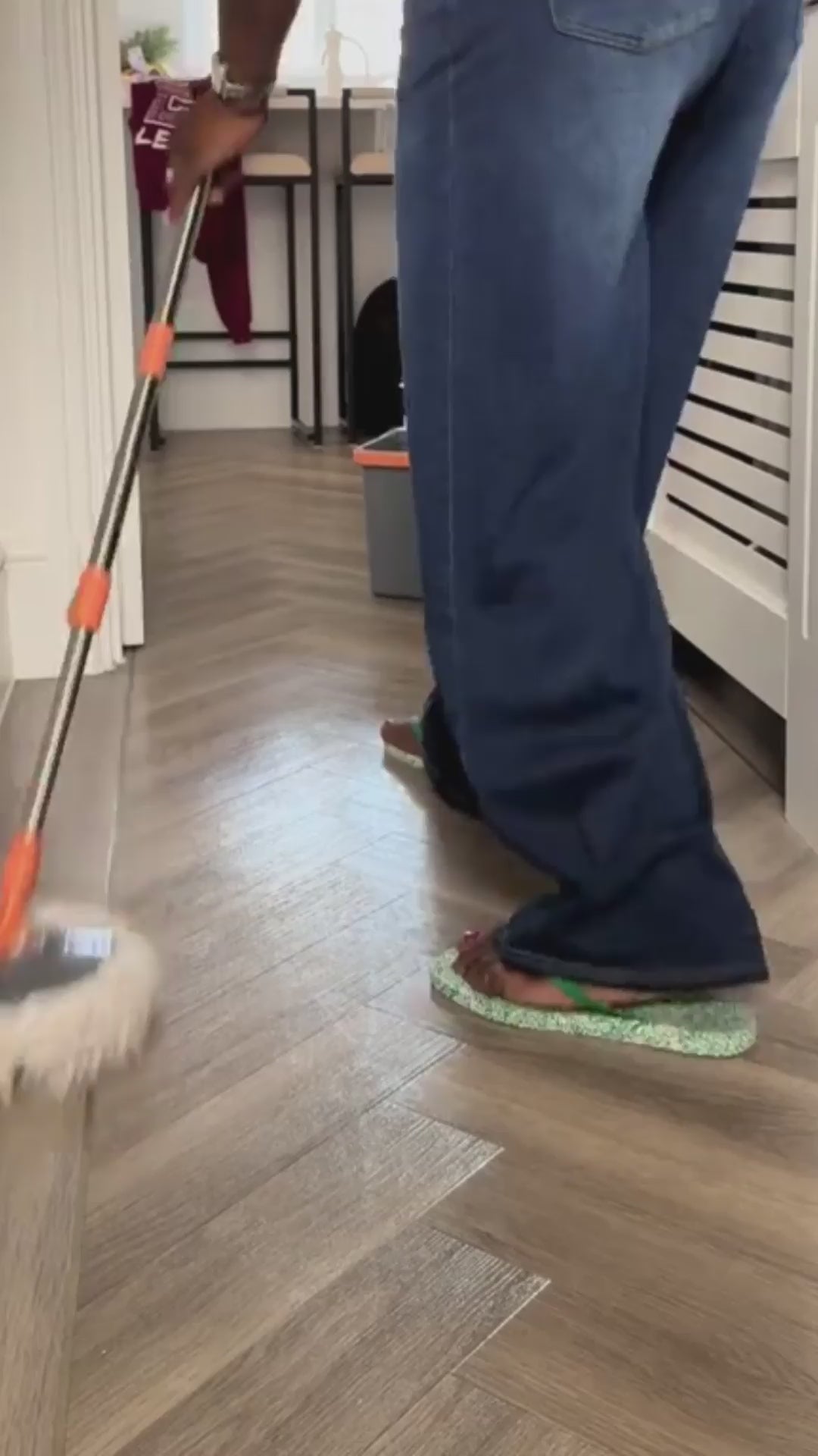 Balde Mopa Centrífuga Lampazo Trapeador Mango Regulable