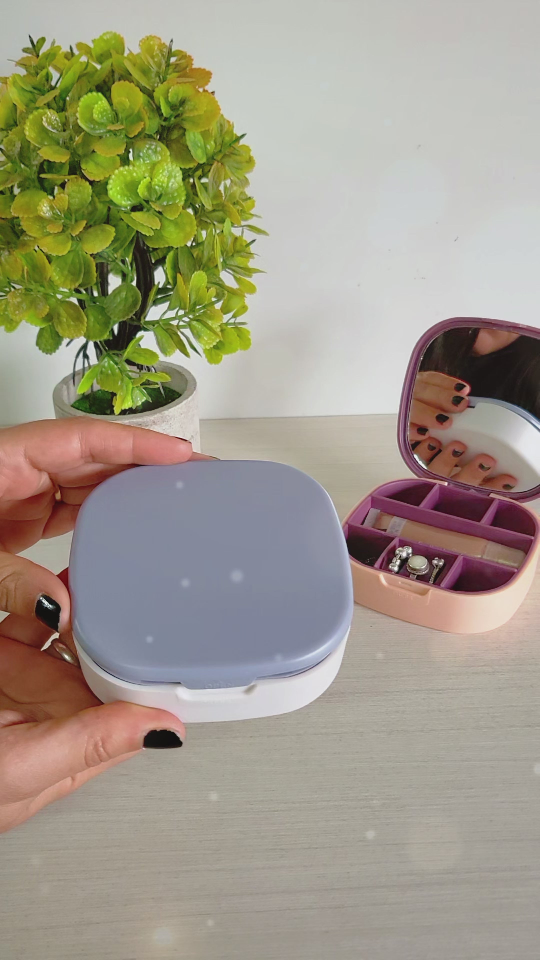 Set Alhajero Caja Organizadora Y Organizador Para Maquillaje