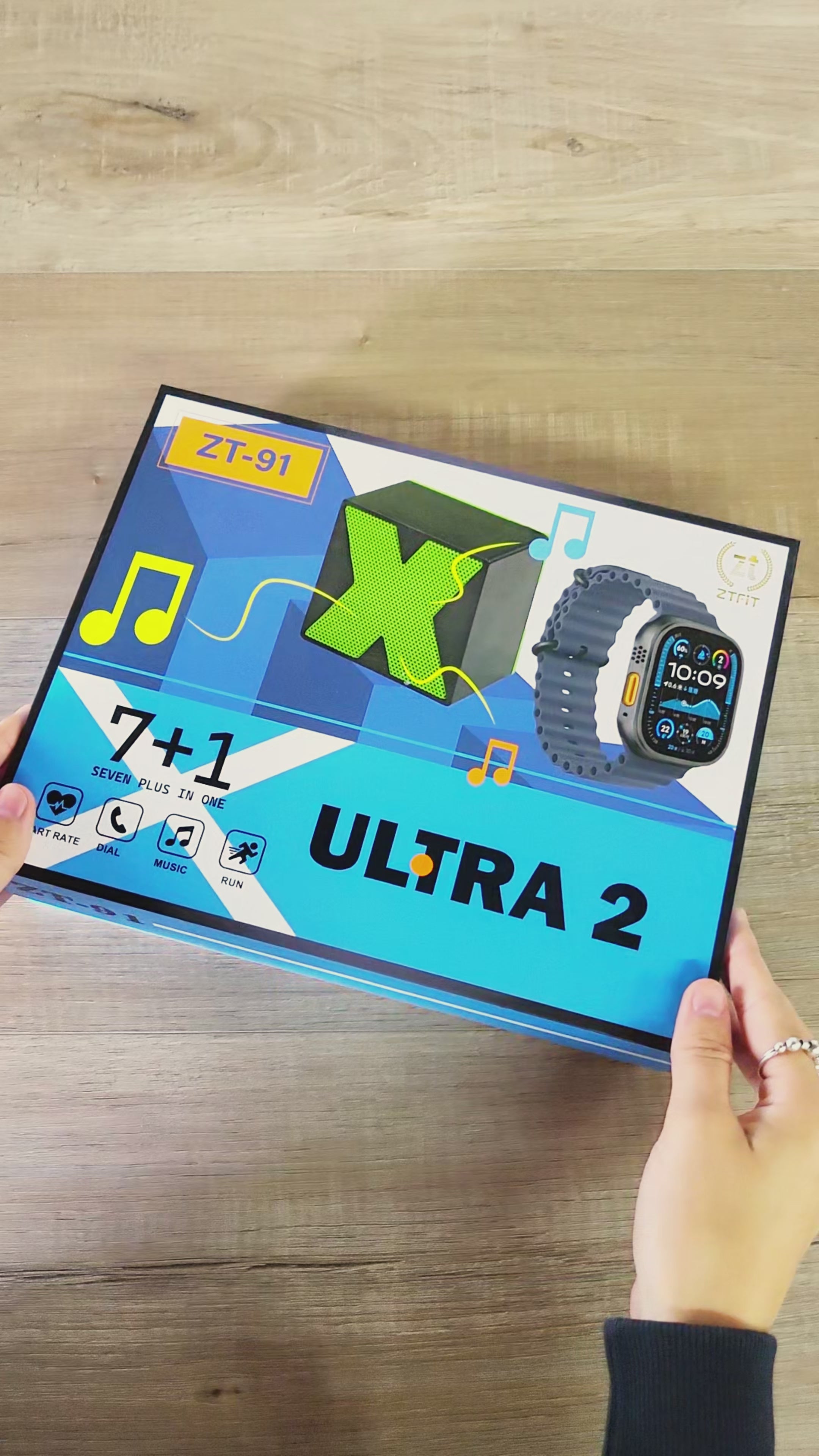 2 Smartwatch Reloj Inteligente + Mini Parlante Bluetooth Combo