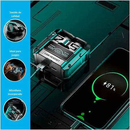 AURICULARES INALAMBRICOS M25 VICOR LED