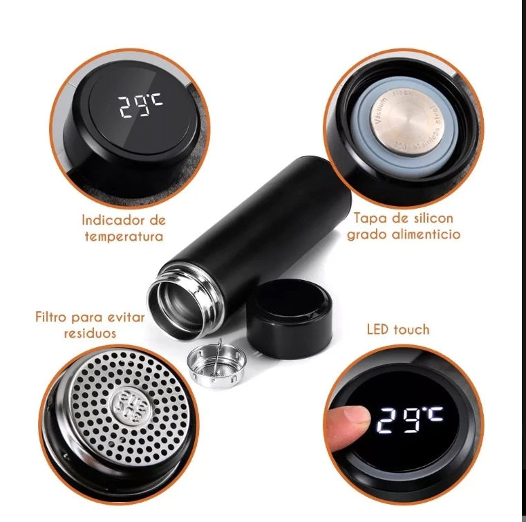 Termo Con Sensor De Temperatura 500ml